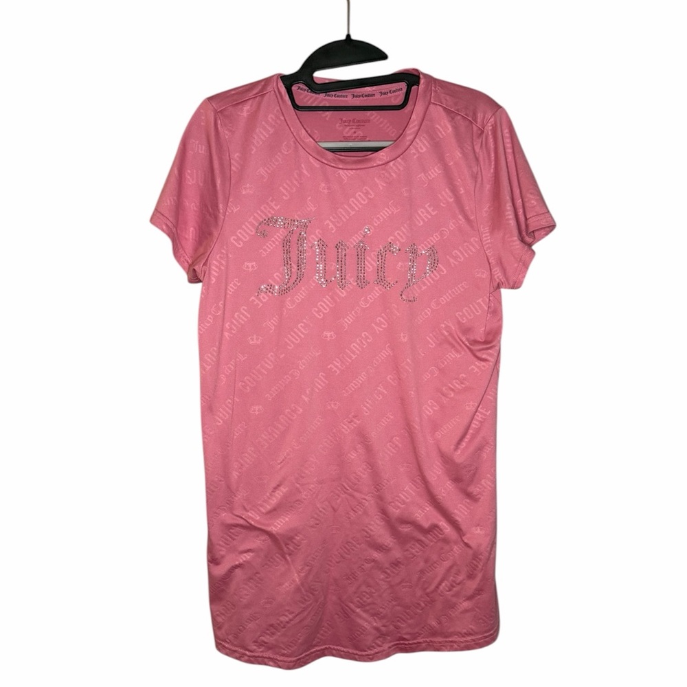 Juicy Couture‎ Pink Bling Velour Embossed Nightgown